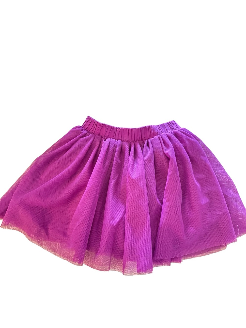 Primary Purple Tulle Elastic-Waist Skirt